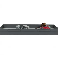 WOOOD Dennis bed 90x200 cm grenen steel grey geborsteld Staalgrijs
