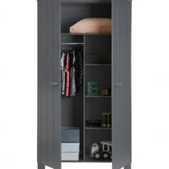 Hot WOOOD Dennis kast grenen steel grey Staalgrijs