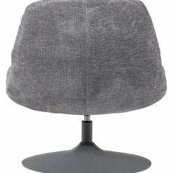 WOOOD Elvi draaifauteuil chenille structuur lichtgrijs