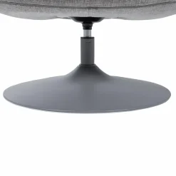 WOOOD Elvi draaifauteuil chenille structuur lichtgrijs