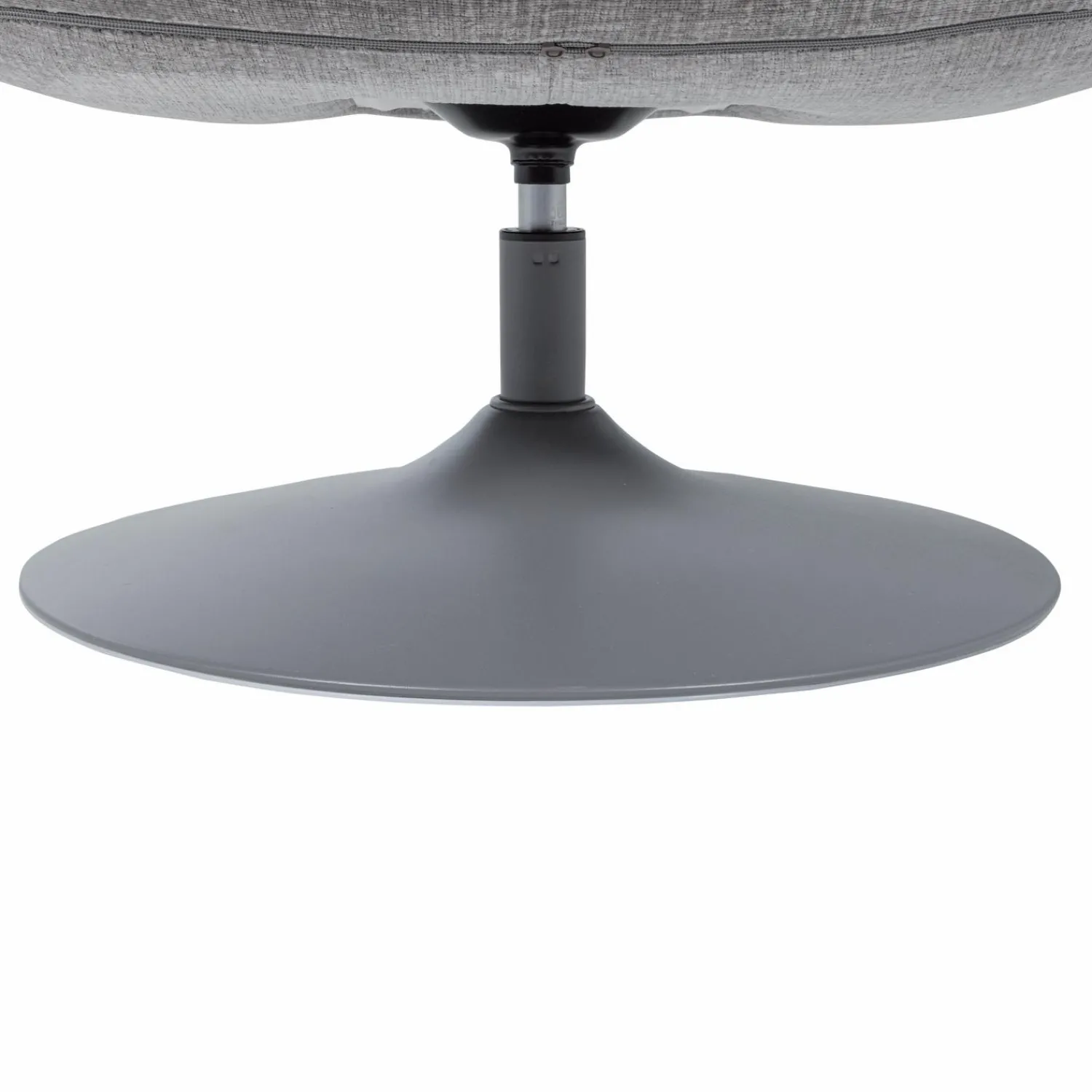WOOOD Elvi draaifauteuil chenille structuur lichtgrijs