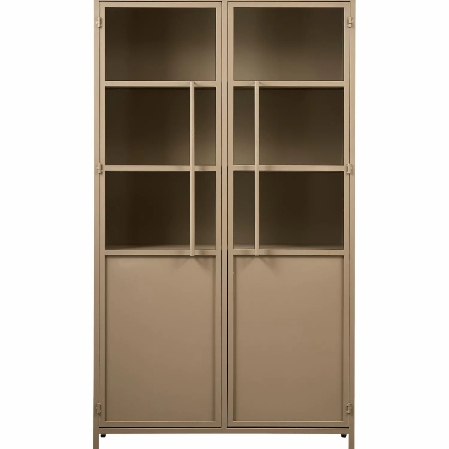Outlet WOOOD Exhibit vitrinekast metaal Khaki
