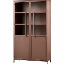 New WOOOD Exhibit vitrinekast metaal Tan