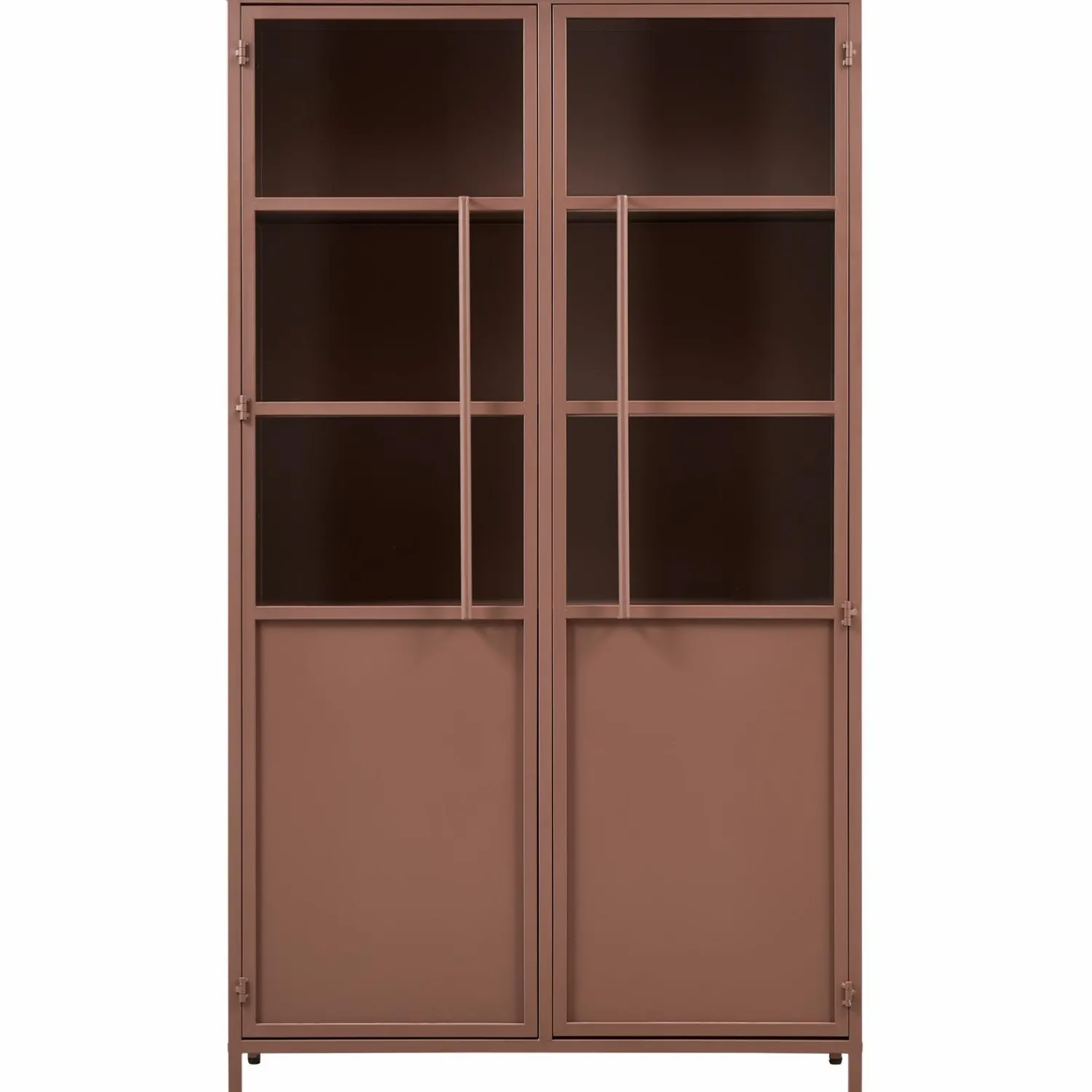 New WOOOD Exhibit vitrinekast metaal Tan
