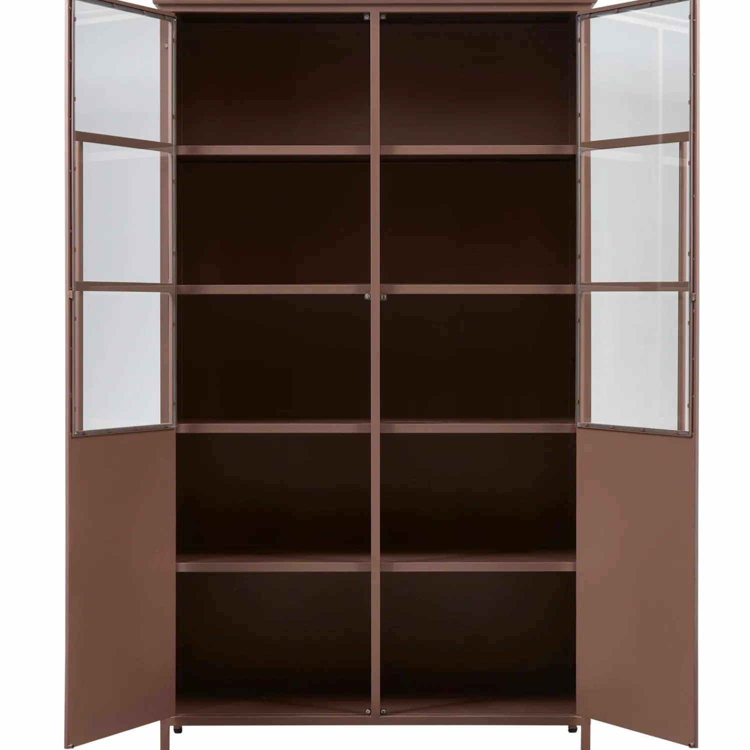 New WOOOD Exhibit vitrinekast metaal Tan