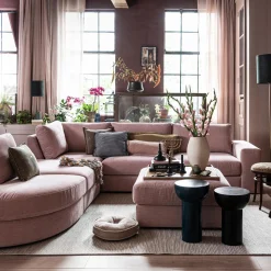 New WOOOD Family hocker Roze