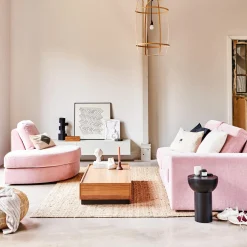 Discount WOOOD Family 1-zits element met arm rechts Roze
