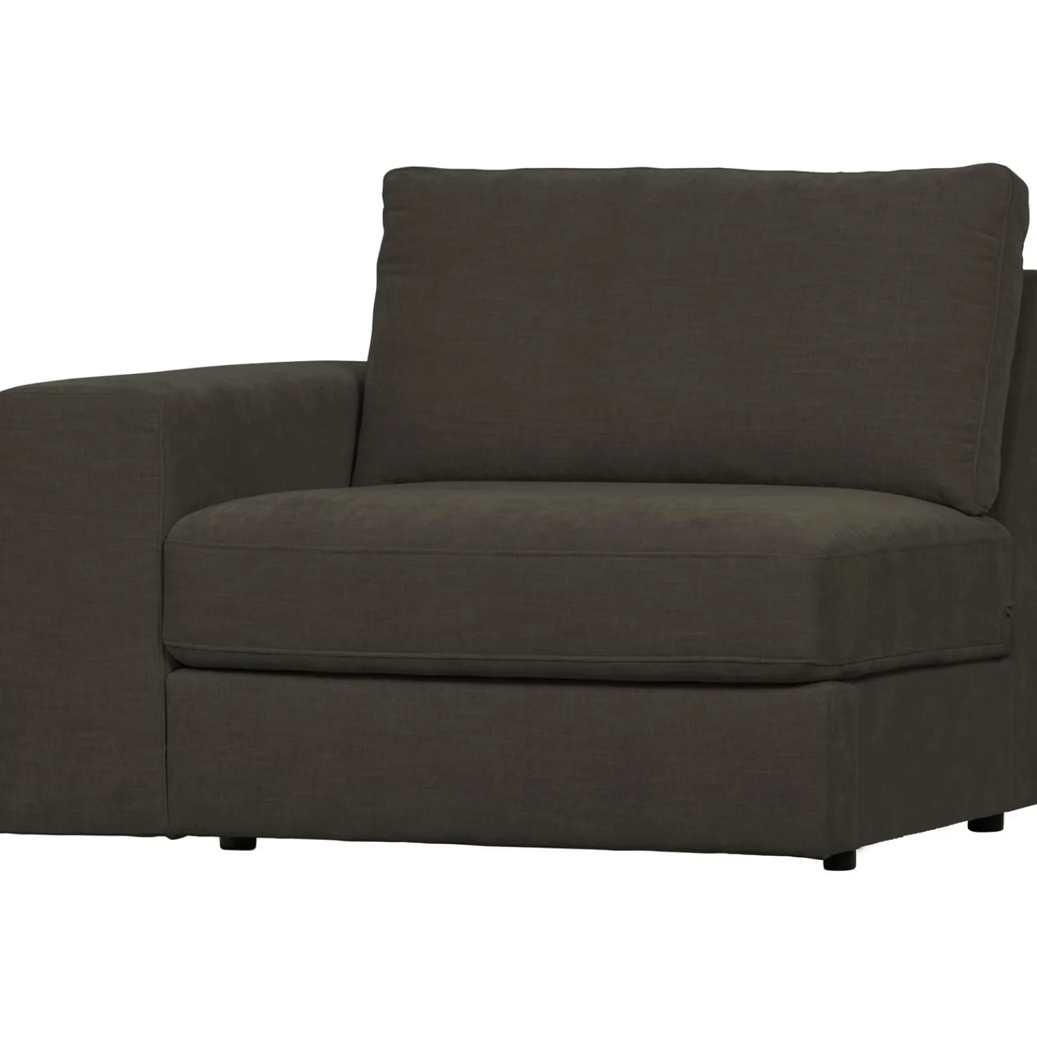 Discount WOOOD Family 1-zits element met arm links Antraciet