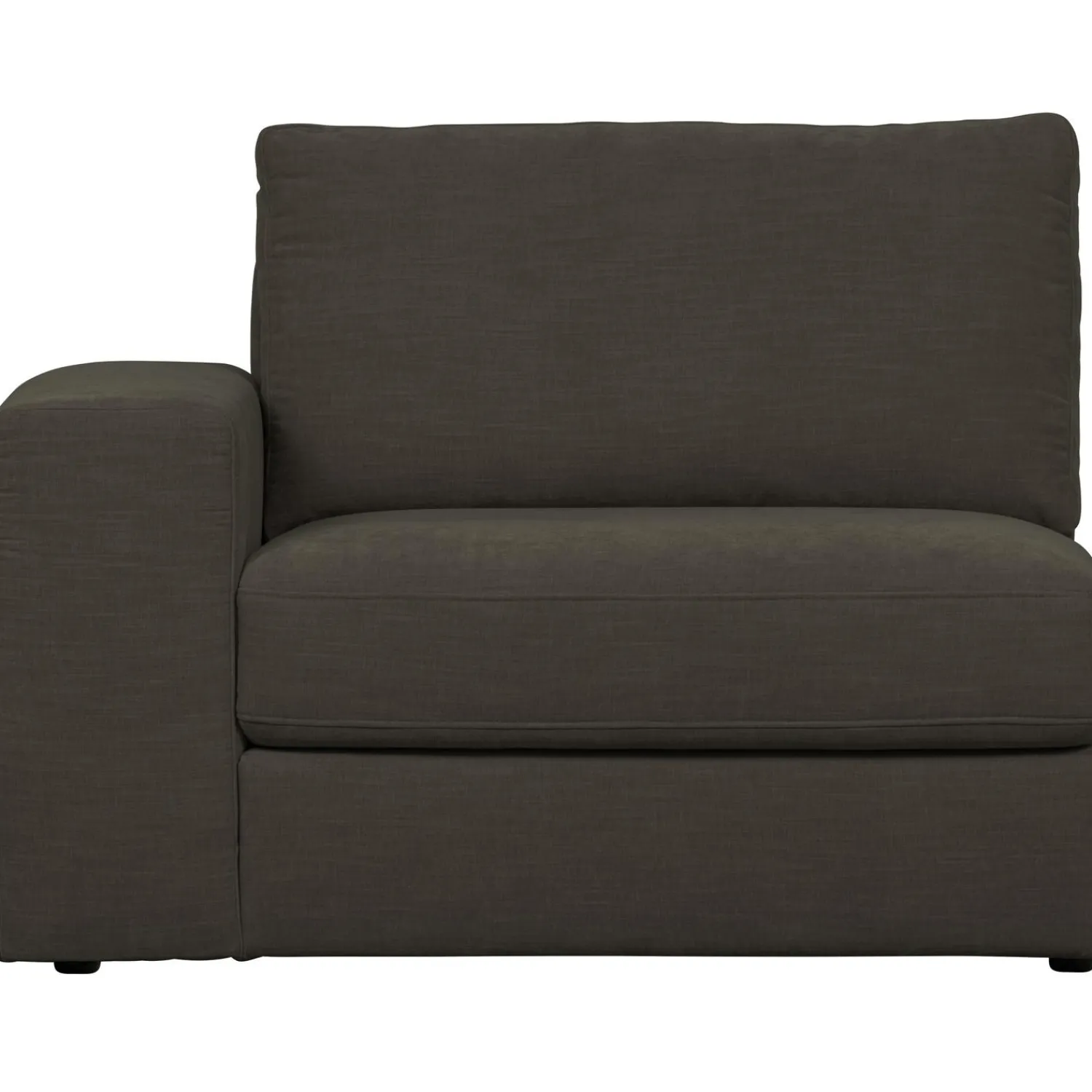 Discount WOOOD Family 1-zits element met arm links Antraciet