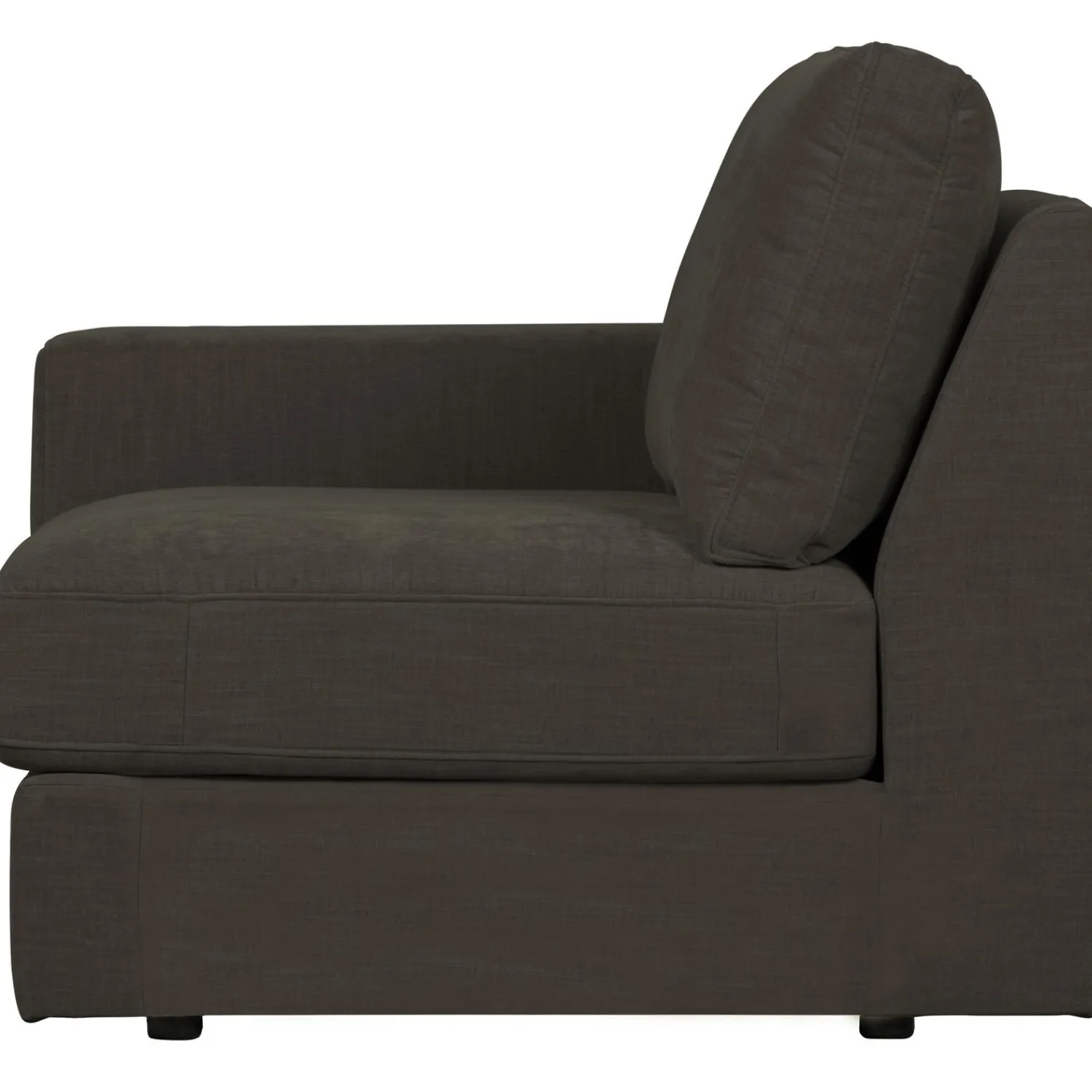 Discount WOOOD Family 1-zits element met arm links Antraciet