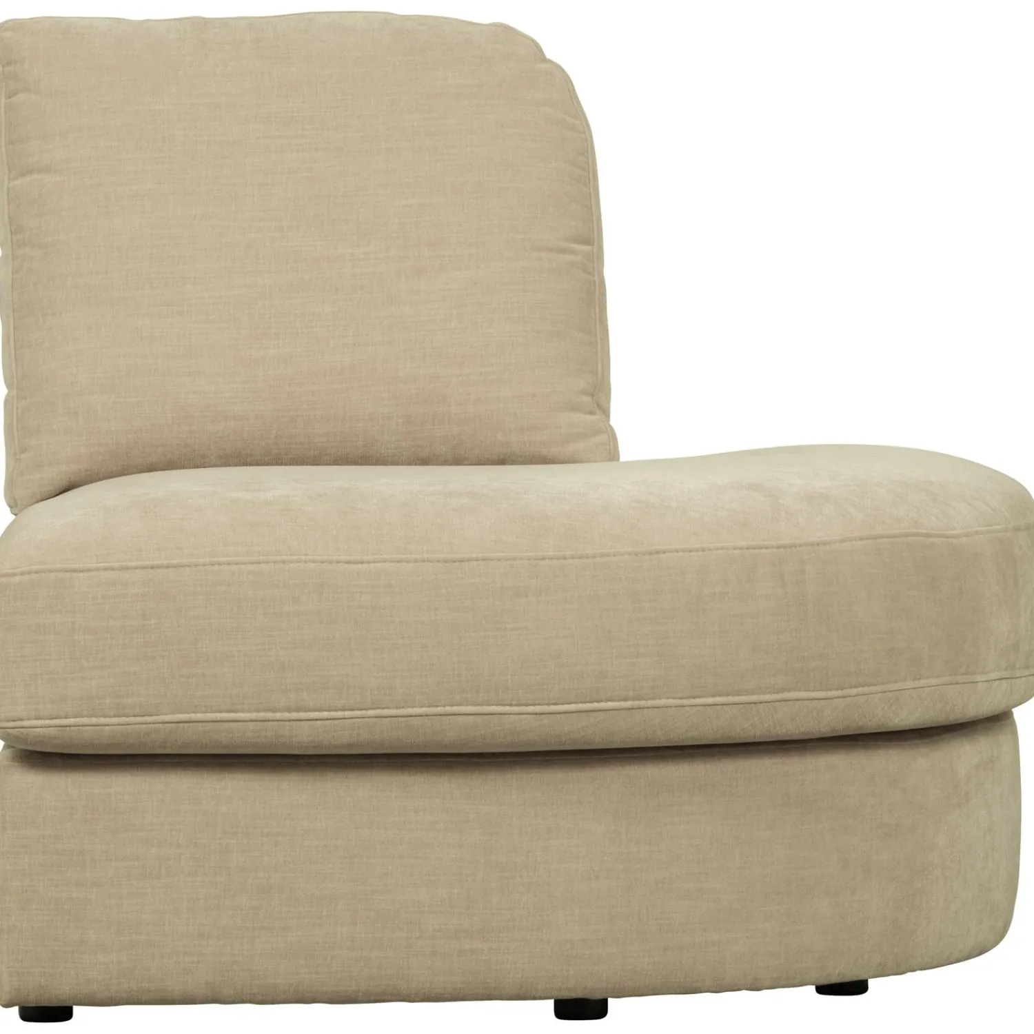 Clearance WOOOD Family 1-zits element ronde hoek rechts Zand