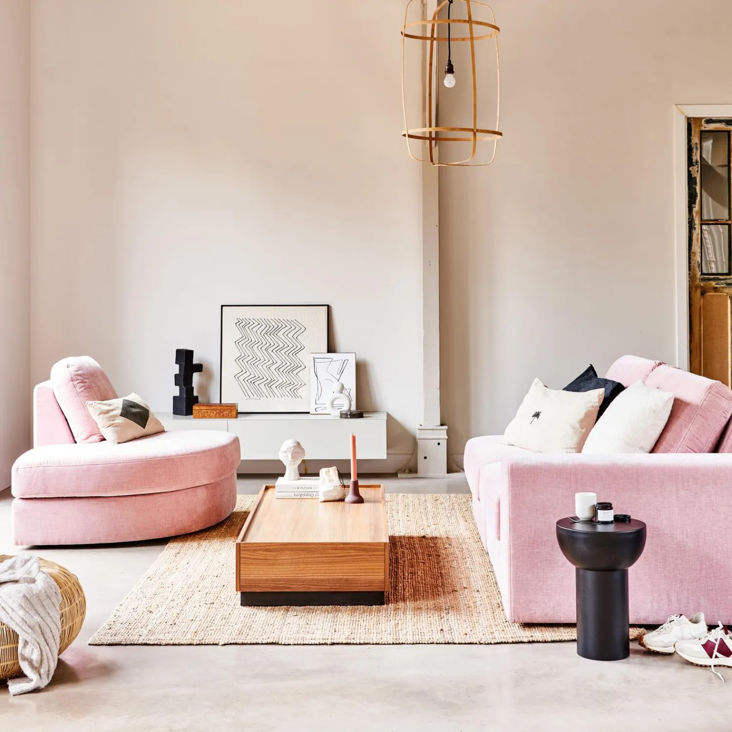 Clearance WOOOD Family 1-zits element zonder arm Roze