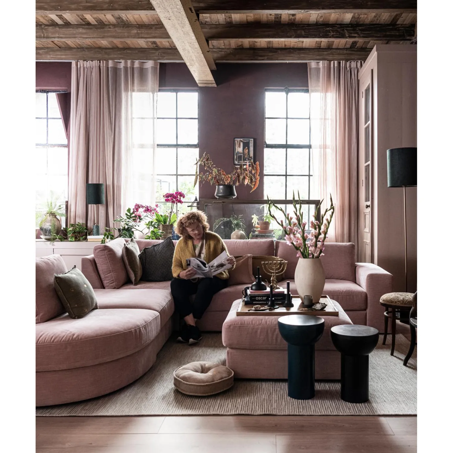 Clearance WOOOD Family 1-zits element zonder arm Roze