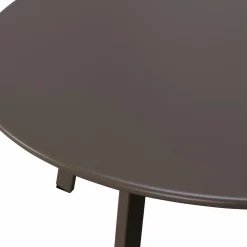 Hot WOOOD Fer tuin bijzettafel ø70 cm metaal Donkerbruin