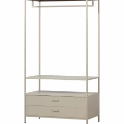WOOOD Ferris open kledingkast 100 cm metaal zand