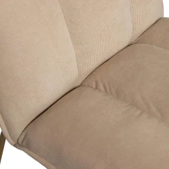Online WOOOD Fie fauteuil ribstof zand