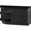 Sale WOOOD Finca tv meubel rond links 78 cm grenen diepzwart