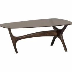 Outlet WOOOD Flash salontafel mango hout/glass walnoot