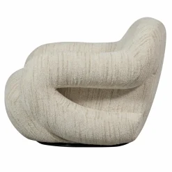 Outlet WOOOD Folke fauteuil chenille Naturel melange