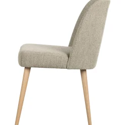 Clearance WOOOD Force eetkamerstoel bouclé Naturel