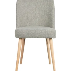 Hot WOOOD Force eetkamerstoel bouclé Grijs