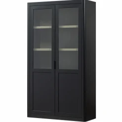Outlet WOOOD Gunnar buffetkast grenen /mud Matzwart