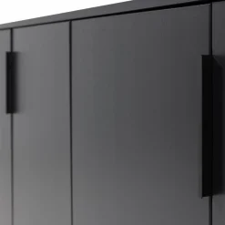 Online WOOOD Gunnar dressoir 200 cm grenen Matzwart