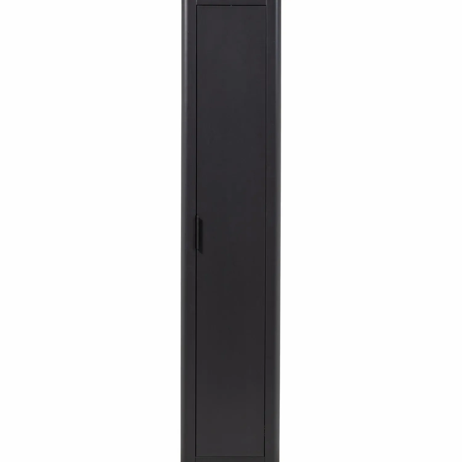 Clearance WOOOD Gunnar smalle hoge kast grenen Matzwart