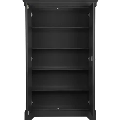 New WOOOD Isabel brocante kast grenen Matzwart