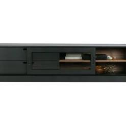 New WOOOD James tv meubel zwart/walnoot