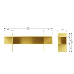 Outlet WOOOD Jana sidetable grenen mist