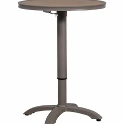 Sale WOOOD Jeppe hoogte verstelbare bartafel tuin aluminium bruin/grijs