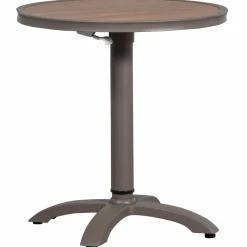 Sale WOOOD Jeppe hoogte verstelbare bartafel tuin aluminium bruin/grijs