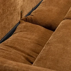 New WOOOD Jonne 3-zits slaapbank chenille Bruin
