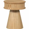 Outlet WOOOD Karri nachtkastje rond hout naturel