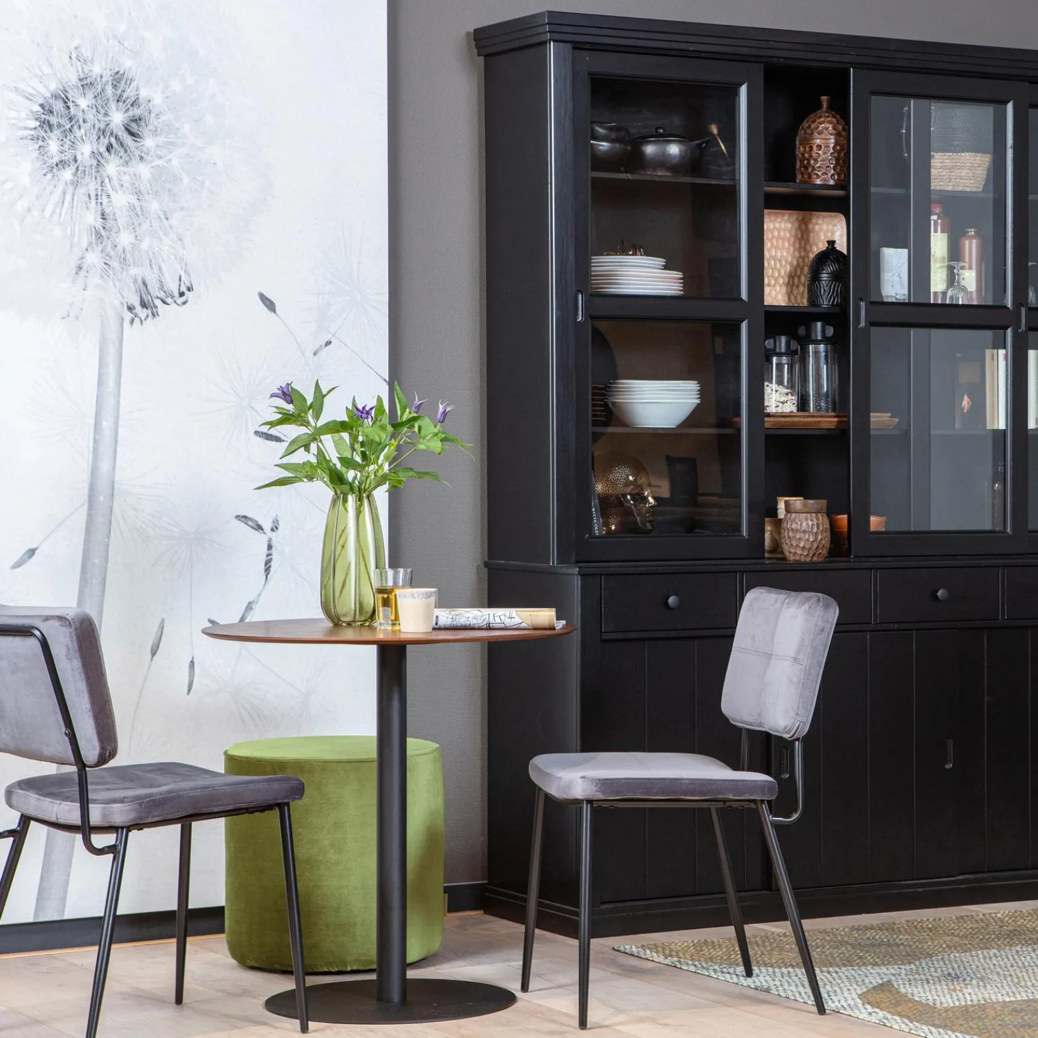 Clearance WOOOD Lagos buffetkast grenen Diepzwart