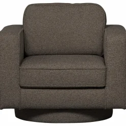 New WOOOD Lazy draaifauteuil bouclé Antraciet