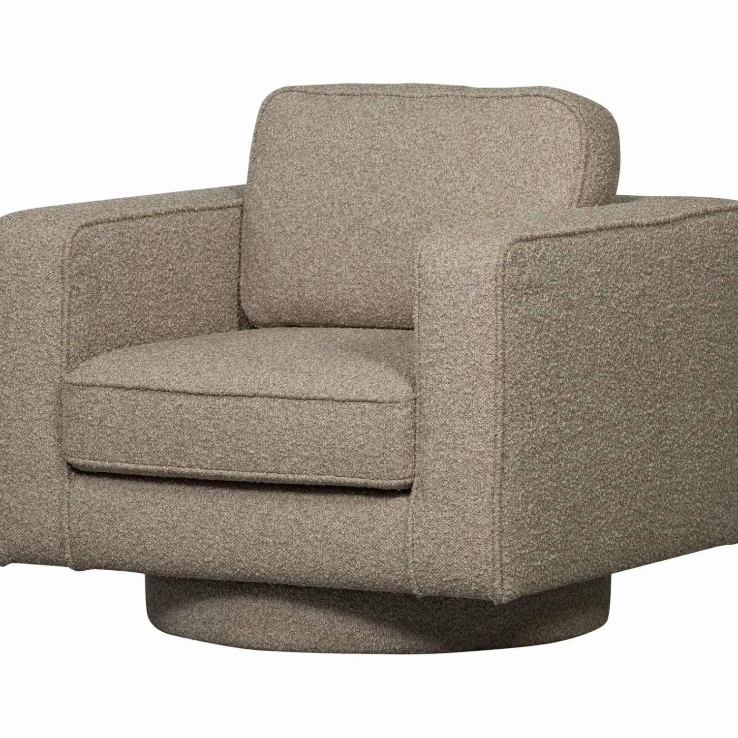 Sale WOOOD Lazy draaifauteuil bouclé Zand
