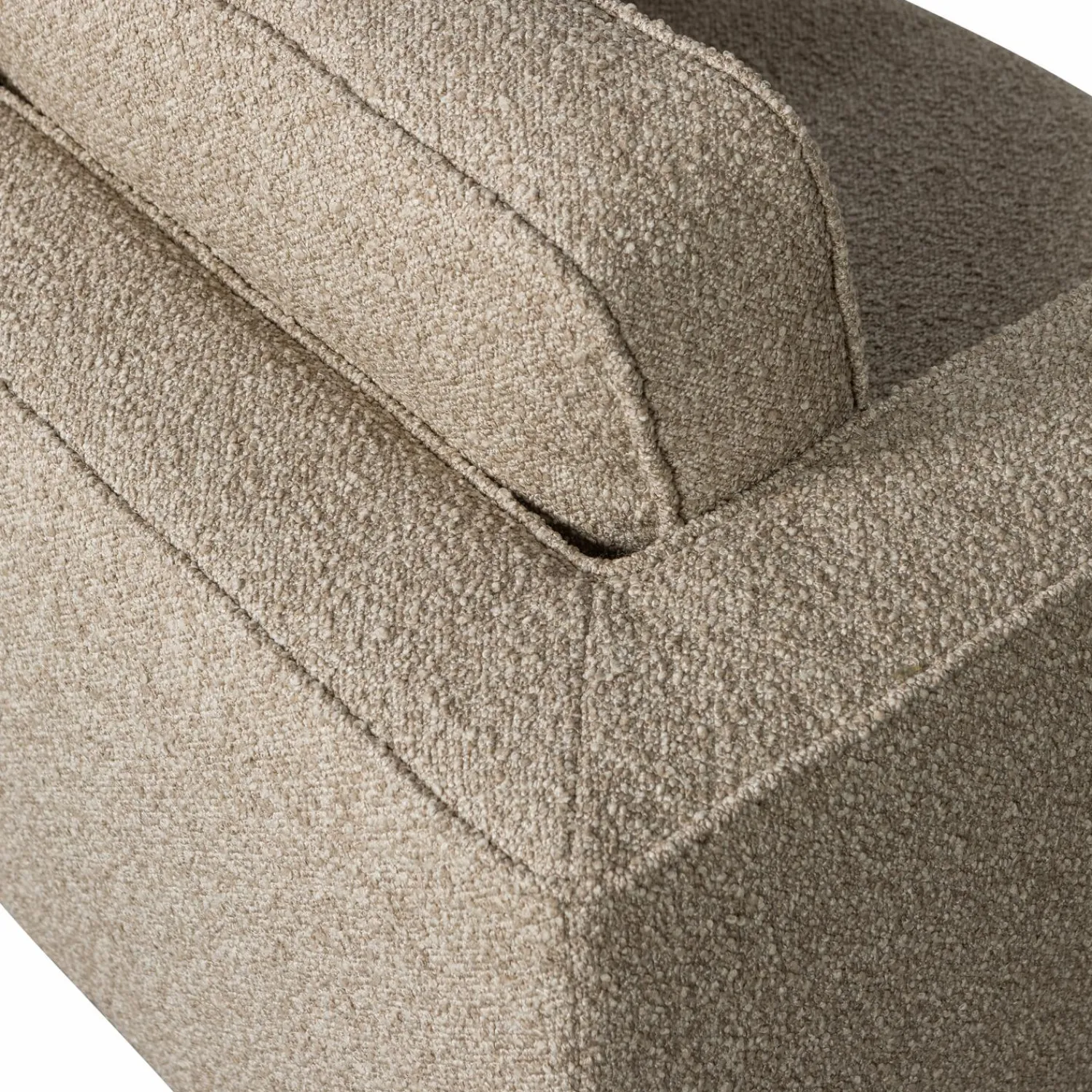 Sale WOOOD Lazy draaifauteuil bouclé Zand