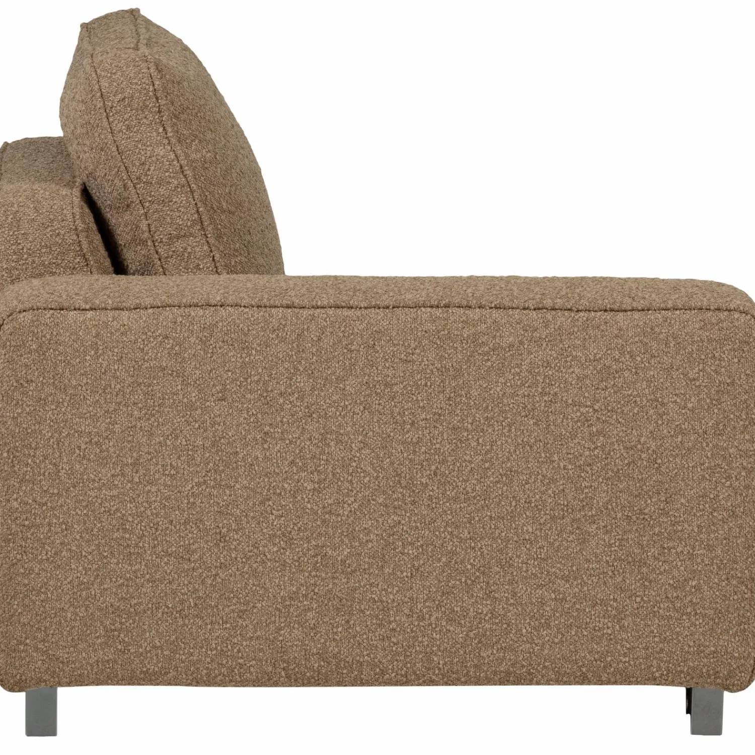 New WOOOD Lazy 1-zits element met arm links bouclé Bruin