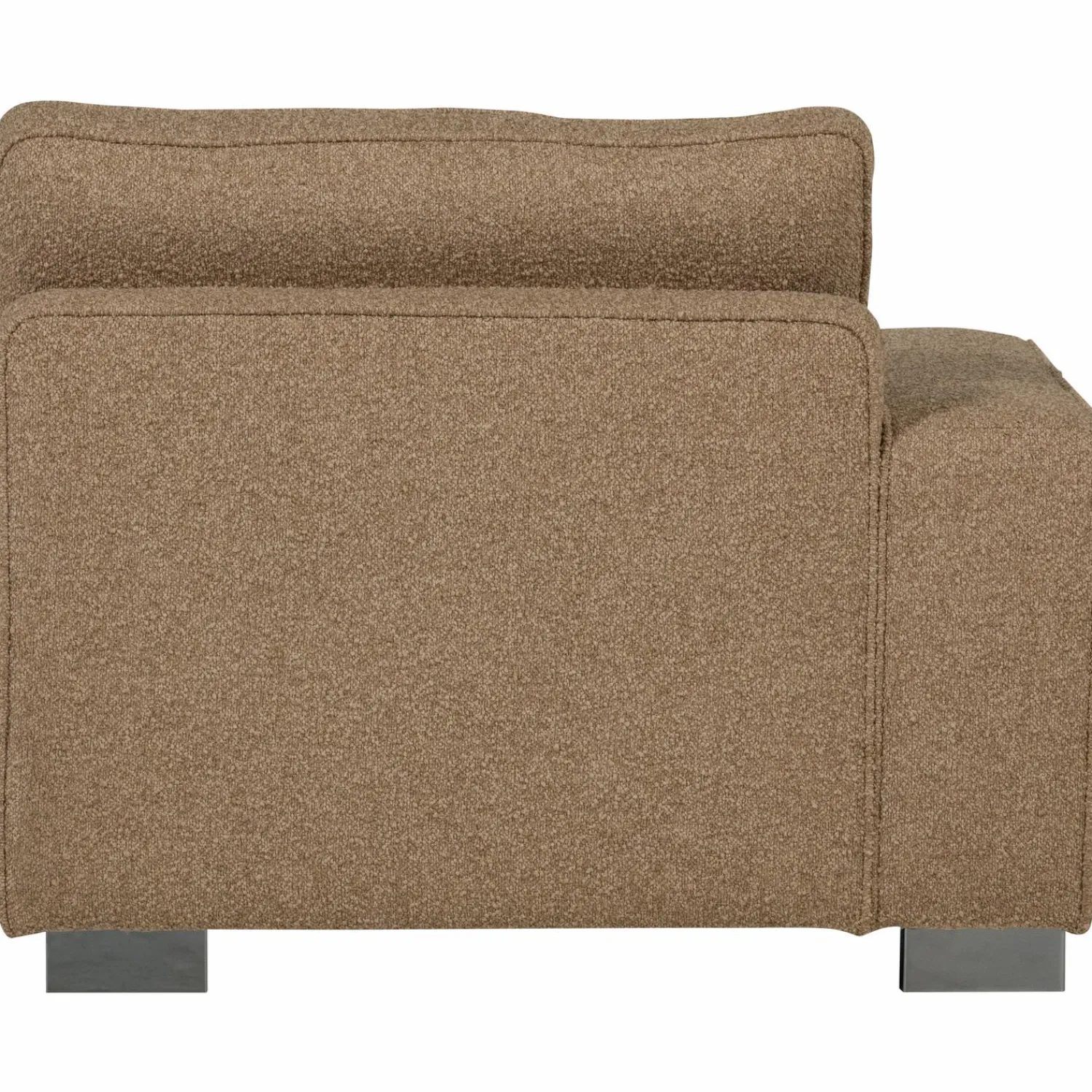 New WOOOD Lazy 1-zits element met arm links bouclé Bruin