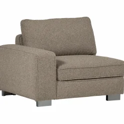 Hot WOOOD Lazy 1-zits element met arm links bouclé Zand
