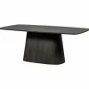 Best WOOOD Leah eettafel mdf donkerbruin 200x105 cm