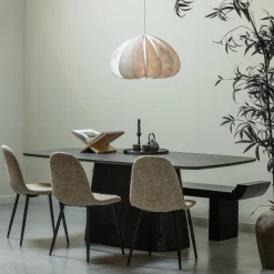 Best WOOOD Leah eettafel mdf donkerbruin 200x105 cm