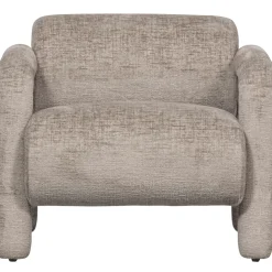 Discount WOOOD Lenny fauteuil in grove textuur Zand