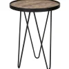 New WOOOD Lev bijzettafel hout/metaal