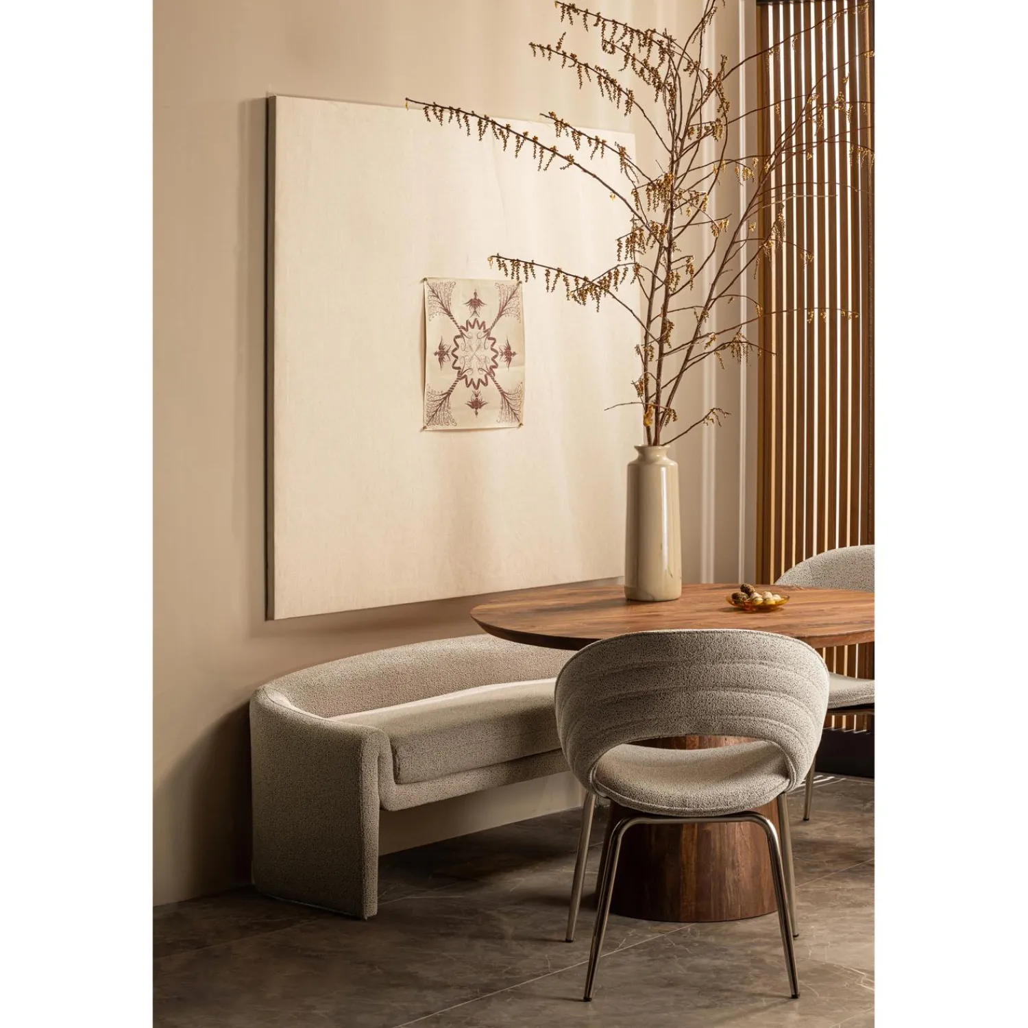 Best WOOOD Limit eetkamertafel rond mango hout walnoot ø130 cm