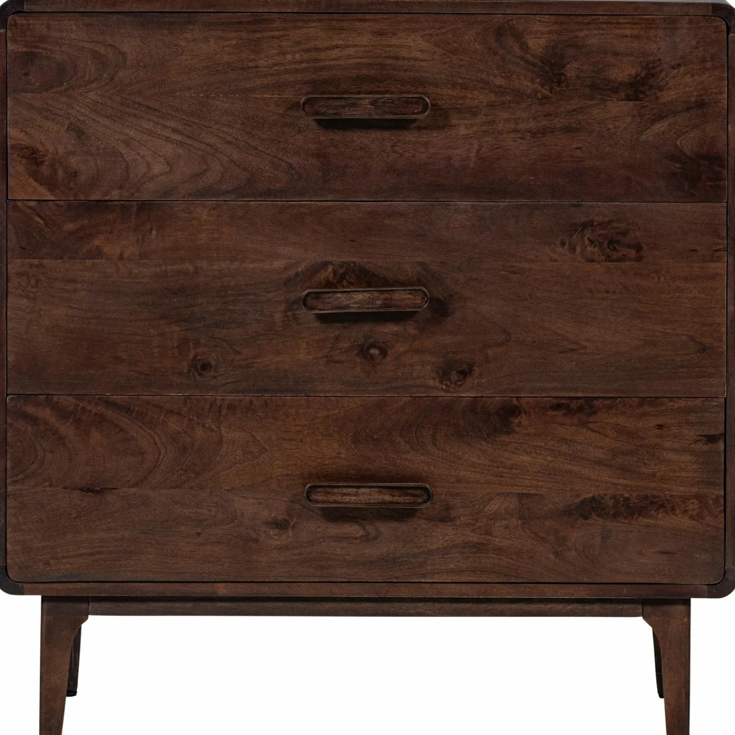 Outlet WOOOD Liya ladekast mango hout donkerbruin