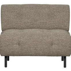 Outlet WOOOD Lloyd fauteuil grof geweven Bruin melange