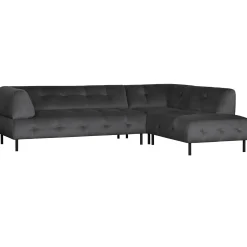 Clearance WOOOD Lloyd hoekbank rechts velvet Cast iron